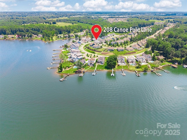 208 Canoe Pole Ln, Mooresville, NC 28117 - drone / aerial view of a nearby body of water