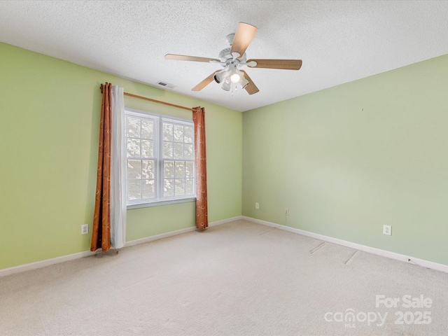 15139 Wiltshire Manor Dr, Charlotte, NC 28278 - carpeted spare room with a ceiling fan and a textured ceiling
