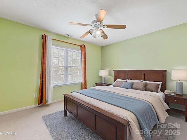 15139 Wiltshire Manor Dr, Charlotte, NC 28278 - bedroom featuring light colored carpet and a ceiling fan