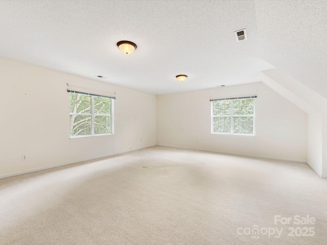 15139 Wiltshire Manor Dr, Charlotte, NC 28278 - empty room with healthy amount of natural light, carpet floors, and a textured ceiling