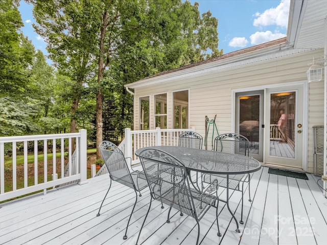 15139 Wiltshire Manor Dr, Charlotte, NC 28278 - deck featuring outdoor dining space