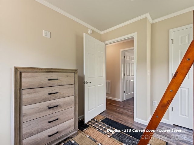 113 Bronco Way, Waynesville, NC 28785 - unfurnished bedroom with crown molding and wood finished floors