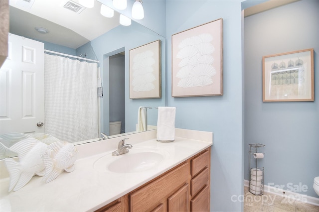 2620 Brackley Pl NW, Concord, NC 28027 - bathroom with vanity and a shower with curtain