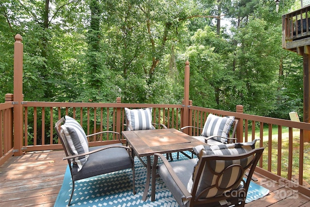 2620 Brackley Pl NW, Concord, NC 28027 - deck featuring outdoor dining area