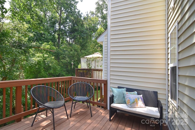 2620 Brackley Pl NW, Concord, NC 28027 - view of wooden deck