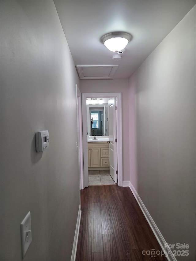 1300 Bethpage Rd, Kannapolis, NC 28081 - hallway with wood finished floors and baseboards