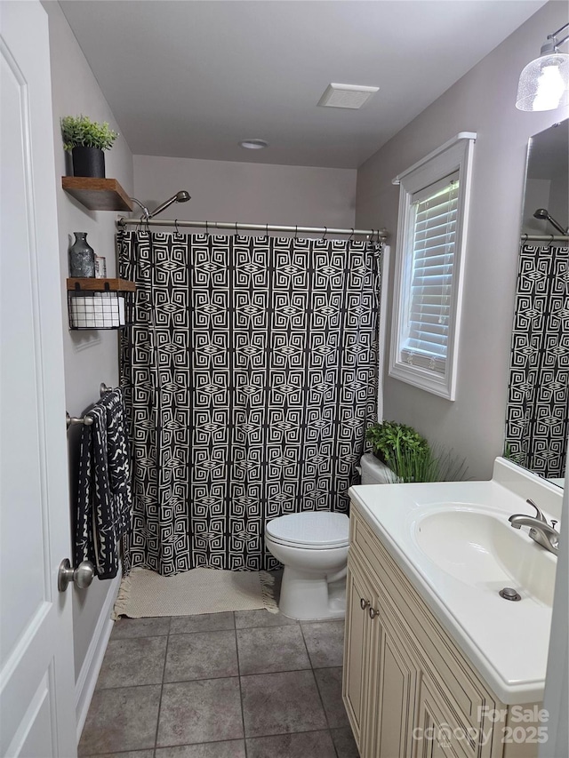 1300 Bethpage Rd, Kannapolis, NC 28081 - full bath with vanity, a shower with curtain, and tile patterned flooring
