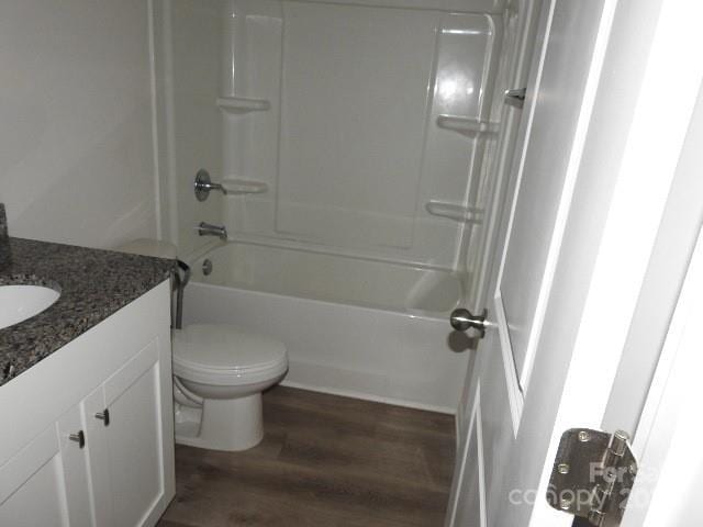 103 Spring Dr, Salisbury, NC 28144 - bathroom with wood finished floors, vanity, and  shower combination