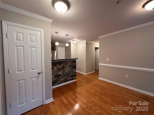5236 Hilltop Rd, Jamestown, NC 27282 - unfurnished room with ornamental molding and wood finished floors