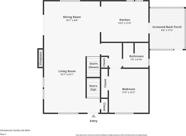 155 Notta Rd, Franklin, NC 28734 - view of room layout
