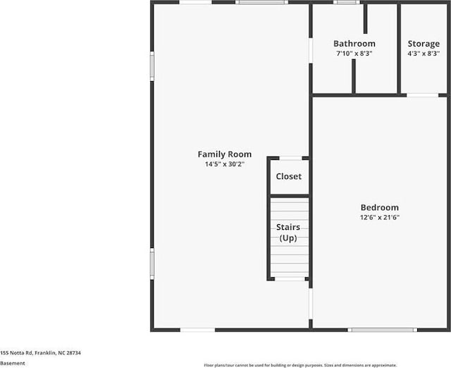 155 Notta Rd, Franklin, NC 28734 - view of floor plan / room layout