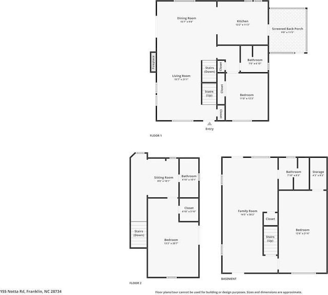 155 Notta Rd, Franklin, NC 28734 - view of room layout