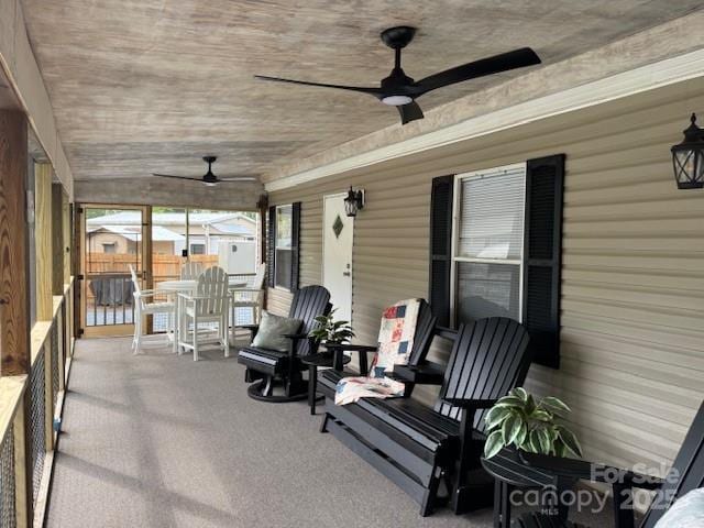 103 Holly Harbor Trl Unit 348A, Mount Gilead, NC 27306 - view of patio / terrace featuring ceiling fan