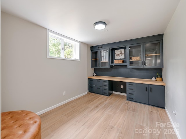 607 W School St, Maiden, NC 28650 - unfurnished office with light wood finished floors and baseboards