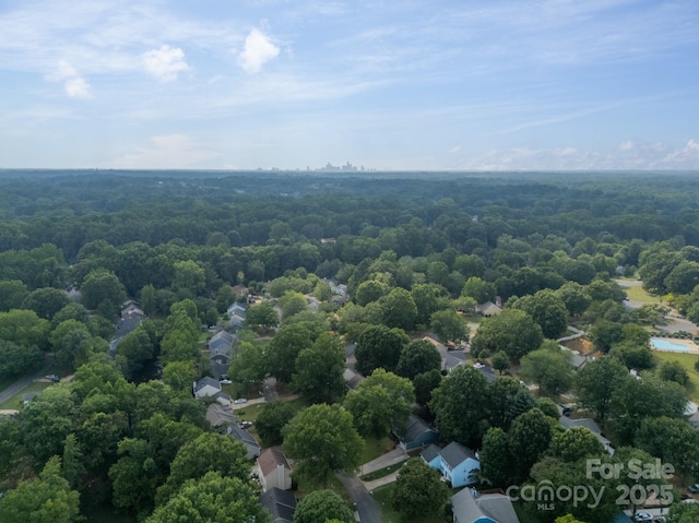 8027 Sherington Way, Charlotte, NC 28227 - bird's eye view of a heavily wooded area