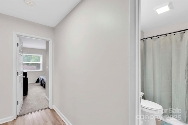 15804 Fairfield Dr, Matthews, NC 28104 - hall featuring light wood-style flooring and baseboards