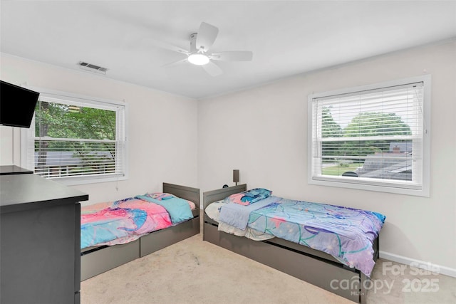 15804 Fairfield Dr, Matthews, NC 28104 - bedroom featuring carpet flooring and ceiling fan