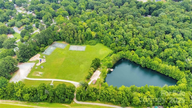15804 Fairfield Dr, Matthews, NC 28104 - drone / aerial view of a nearby body of water
