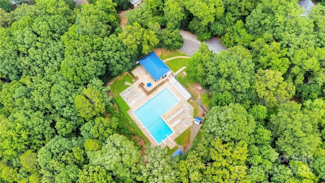 15804 Fairfield Dr, Matthews, NC 28104 - bird's eye view of a pool area