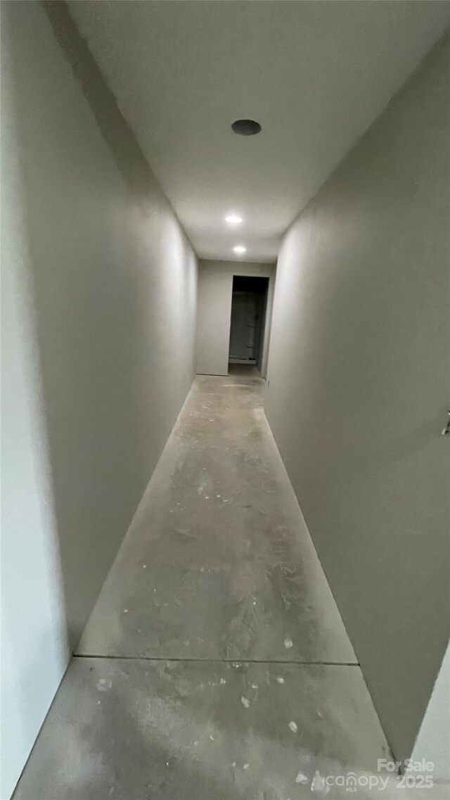 266 Egret Ln, Sylva, NC 28779 - corridor featuring unfinished concrete floors