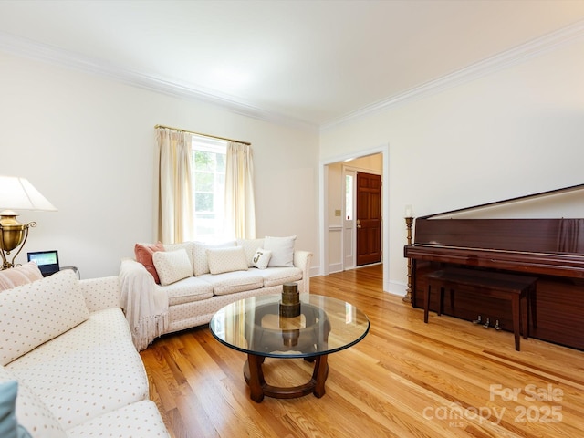 9413 Tillot Dr, Matthews, NC 28105 - living room with ornamental molding and light wood finished floors