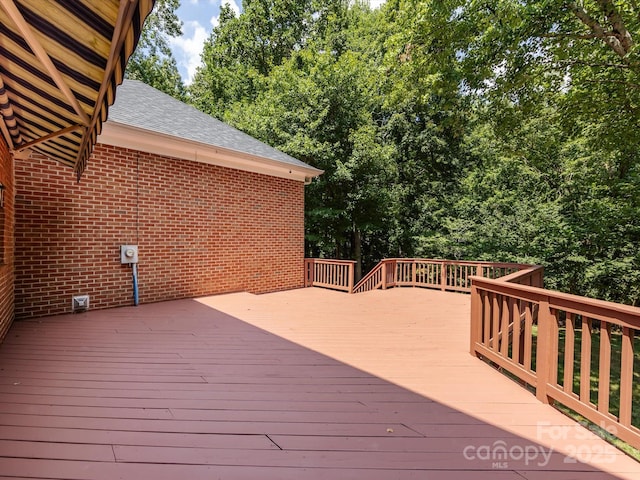 9413 Tillot Dr, Matthews, NC 28105 - view of wooden terrace