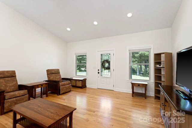 99 Pinecrest Estates Dr, Flat Rock, NC 28731 - living room with light wood-style floors and recessed lighting