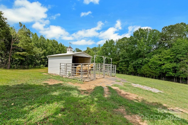 340 Harrison Rd, Roebuck, SC 29376 - view of yard featuring an exterior structure and an outbuilding