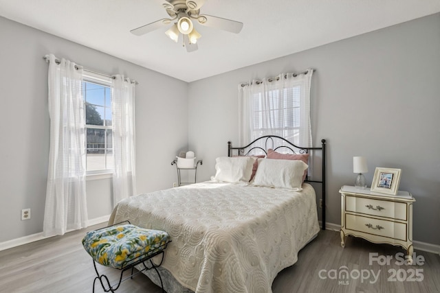 121 Kee Rd, Belmont, NC 28012 - bedroom featuring wood finished floors and ceiling fan