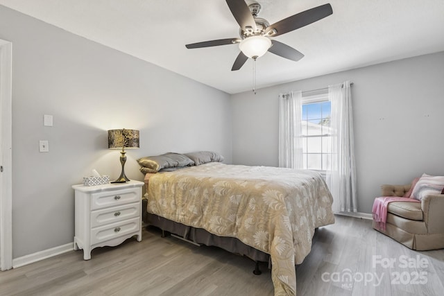 121 Kee Rd, Belmont, NC 28012 - bedroom featuring light wood finished floors and ceiling fan