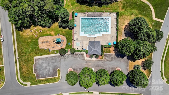 118 Milroy Ln Unit 171, Mooresville, NC 28115 - drone / aerial view of a pool