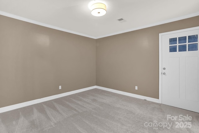 213 Turkey Hill Dr, King, NC 27021 - unfurnished room featuring crown molding and carpet flooring