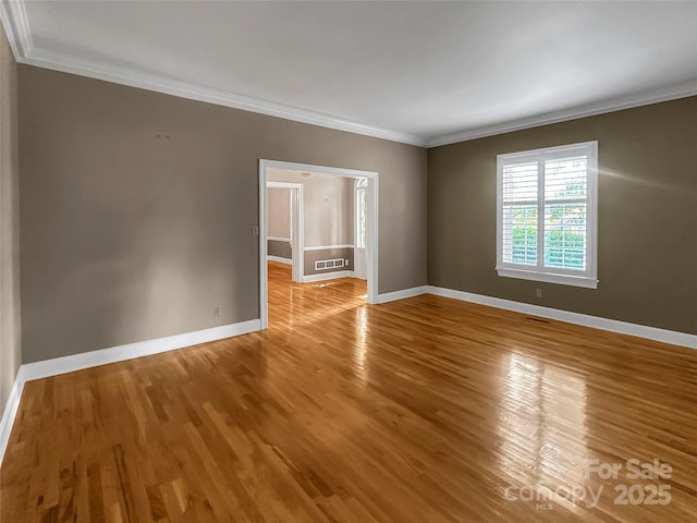 208 N Gaston St, Kings Mountain, NC 28086 - unfurnished room with crown molding and wood finished floors