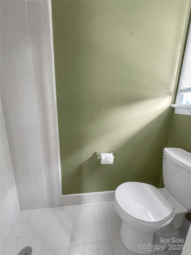 208 N Gaston St, Kings Mountain, NC 28086 - bathroom featuring toilet and tile patterned floors