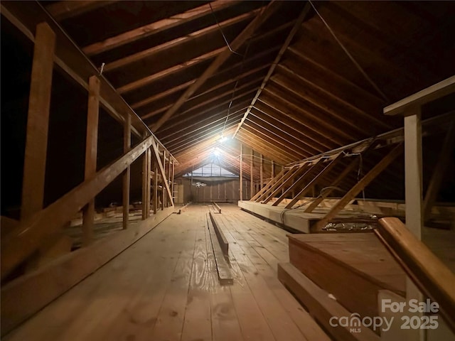 208 N Gaston St, Kings Mountain, NC 28086 - view of unfinished attic