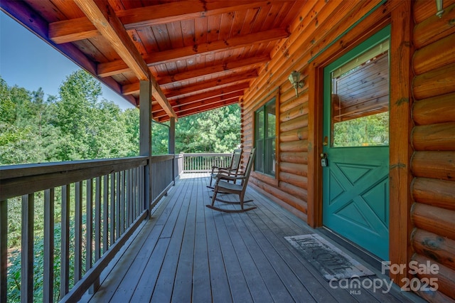 599 Shoal Creek Trl, Nebo, NC 28761 - view of deck