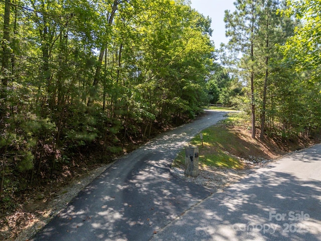599 Shoal Creek Trl, Nebo, NC 28761 - view of asphalt street featuring a view of trees
