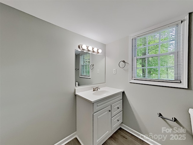 7420 Castlebar Rd, Charlotte, NC 28270 - bathroom with baseboards and vanity