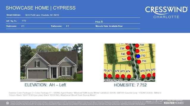 8414 Profit Ln, Charlotte, NC 28215 - view of a document with a collage of images