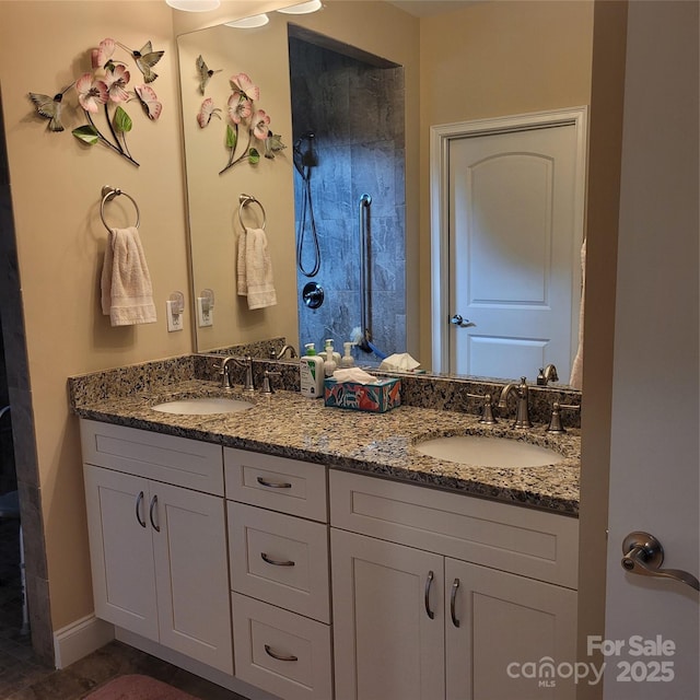 835C Wynnshire Dr Unit 45, Hickory, NC 28601 - bathroom featuring double vanity and a shower