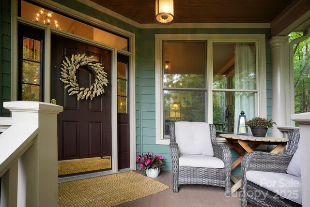 25 Madelyn Ln, Fairview, NC 28730 - doorway to property featuring a porch