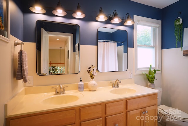 25 Madelyn Ln, Fairview, NC 28730 - bathroom featuring double vanity and a shower with curtain