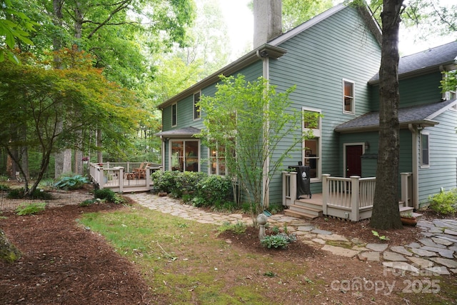 25 Madelyn Ln, Fairview, NC 28730 - rear view of property with a deck