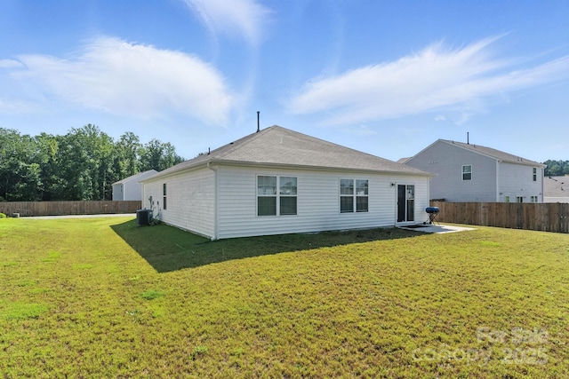 130 St James Way, Sanford, NC 27332 - back of house featuring a fenced backyard and a patio