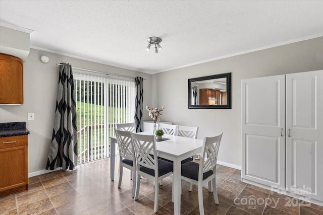 1764 Tomlinson Loop, Connelly Springs, NC 28612 - dining room featuring crown molding and a textured ceiling