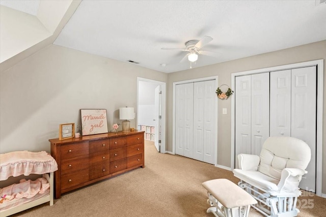 1764 Tomlinson Loop, Connelly Springs, NC 28612 - sitting room with light carpet and a ceiling fan
