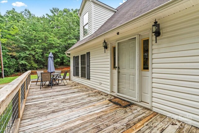 1764 Tomlinson Loop, Connelly Springs, NC 28612 - deck featuring outdoor dining area