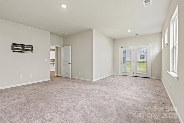 5846 Oak Branch Cir, Maiden, NC 28650 - carpeted spare room featuring recessed lighting