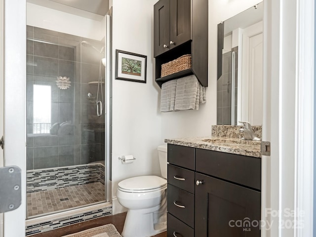 2338 Yadkin Ave Unit 505, Charlotte, NC 28205 - bathroom with vanity and a shower stall