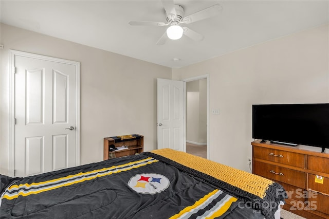 1993 W Foxwood Ct, Indian Land, SC 29707 - bedroom with carpet floors and ceiling fan
